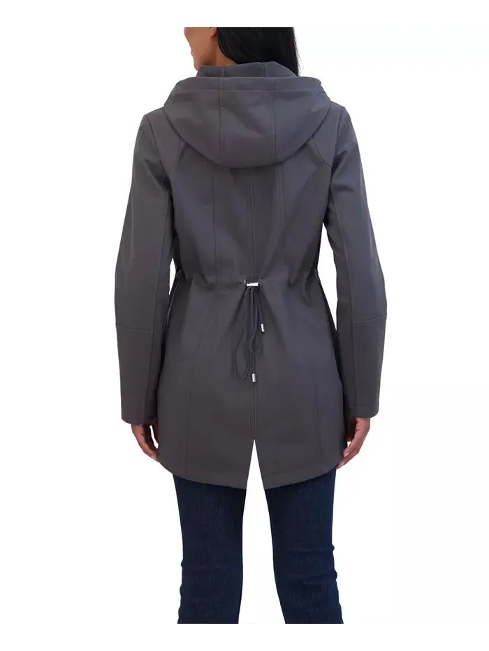 Женская куртка Soft Shell с капюшоном Sebby Collection — изображение 2 из 4, серый