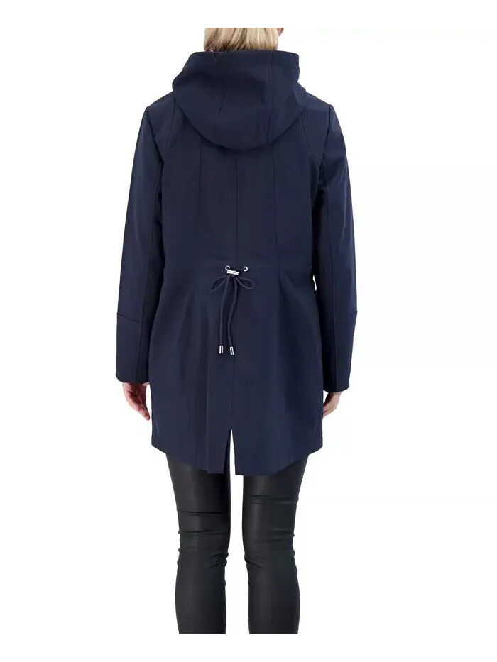 Женская куртка Soft Shell с капюшоном Sebby Collection — изображение 2 из 2, темно-синий