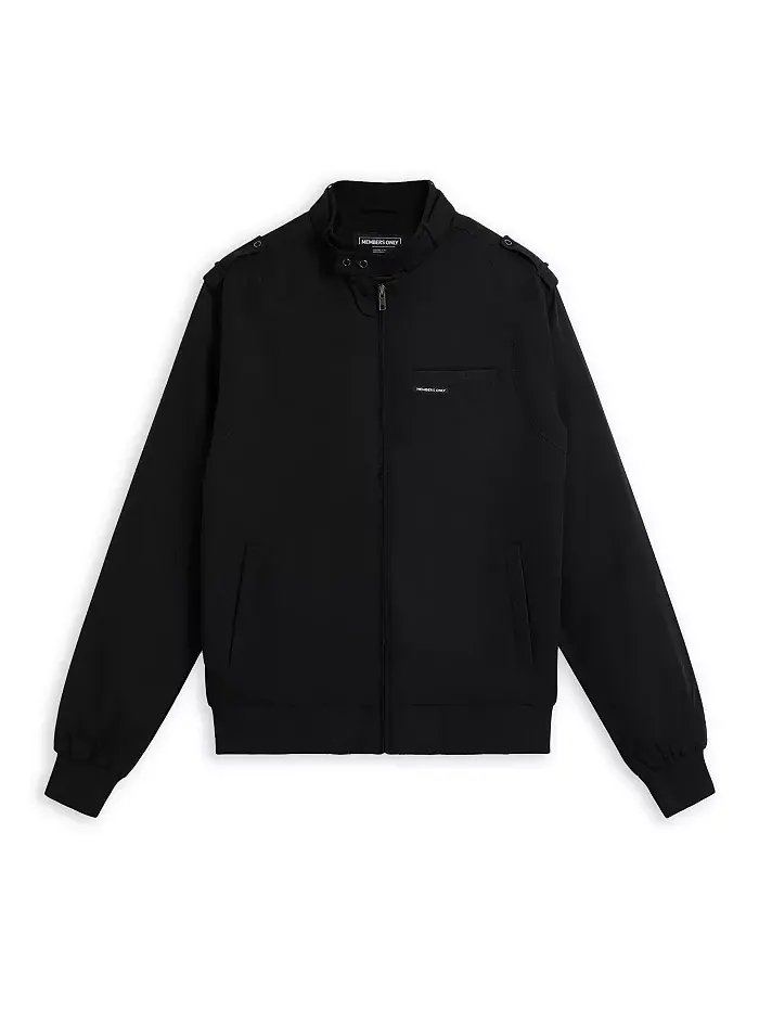 Женская классическая куртка Iconic Racer (узкий крой) Members Only — изображение 4 из 8, черный