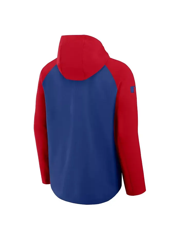 Мужская куртка Philadelphia Phillies Authentic Collection с рукавом реглан на молнии — изображение 2 из 3, красный