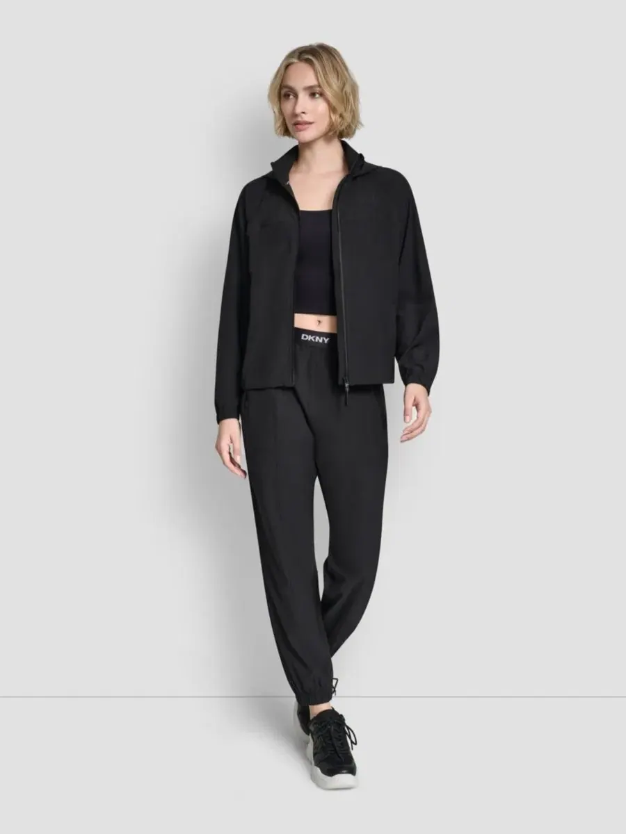 Женская куртка на молнии для поездок на работу DKNY — изображение 3 из 8, черный