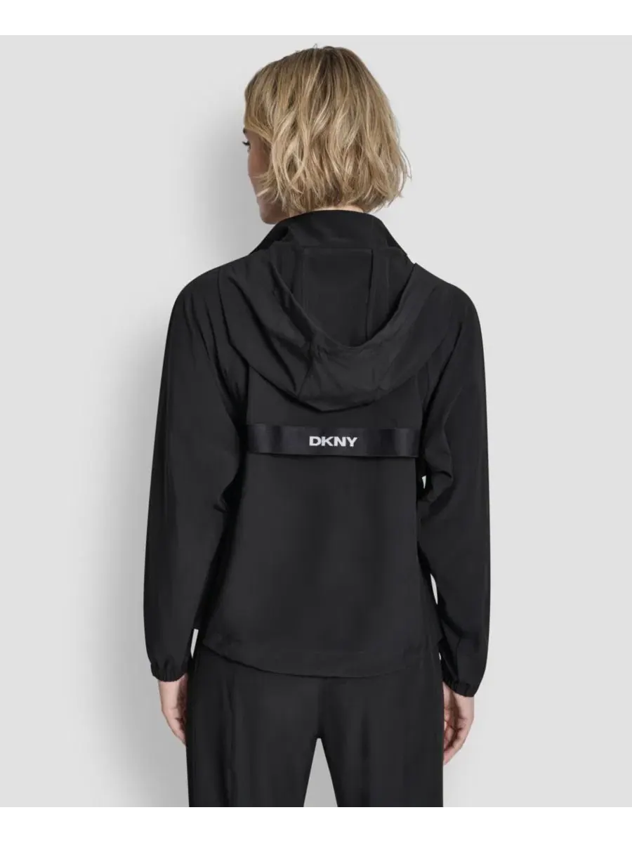 Женская куртка на молнии для поездок на работу DKNY — изображение 7 из 8, черный