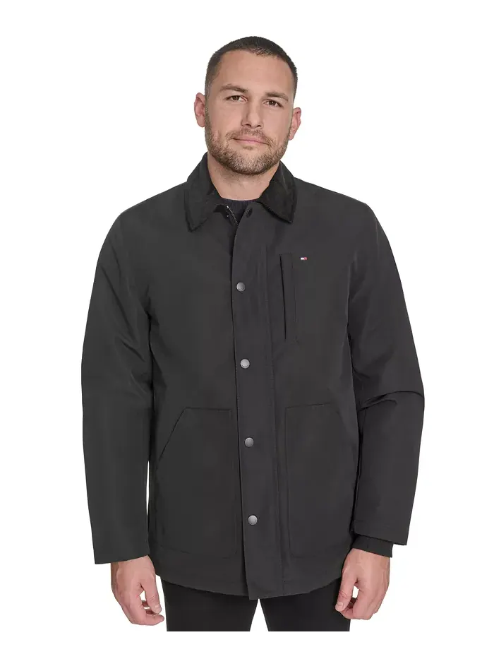 Мужское пальто Highland Barn с воротником из вельвета Tommy Hilfiger