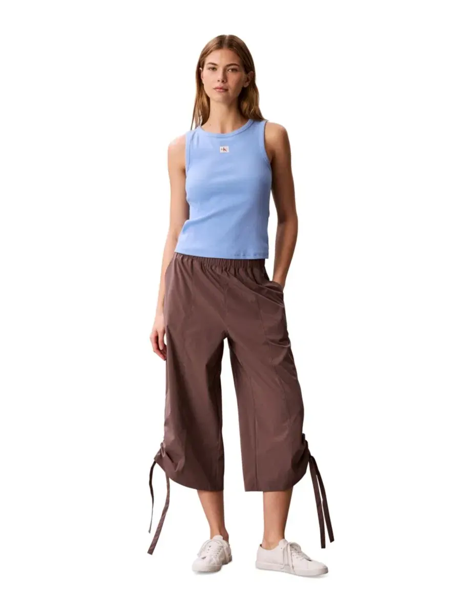 Женские брюки-капри карго Calvin Klein Performance — изображение 2 из 5, коричневый