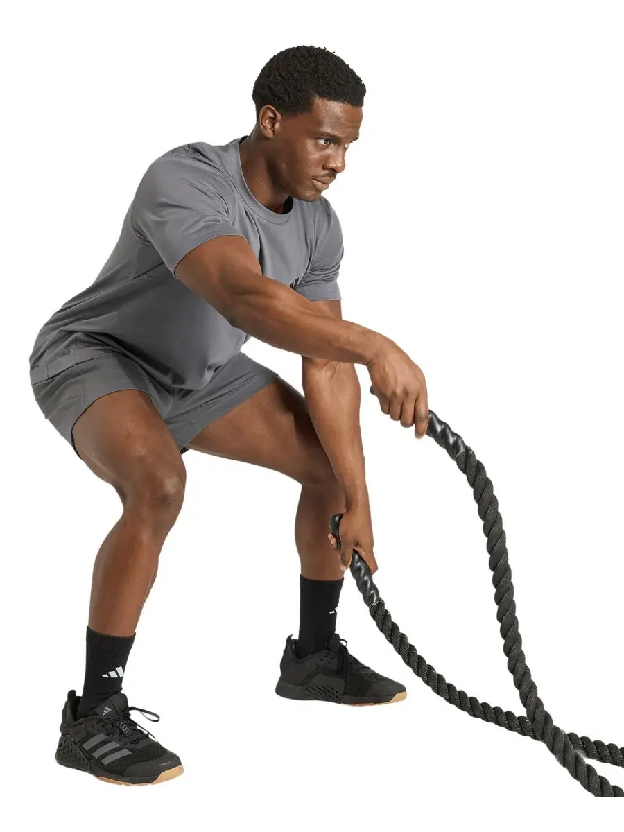 Мужские спортивные шорты Feelready Pull-On Shorts Adidas — изображение 2 из 3, серый
