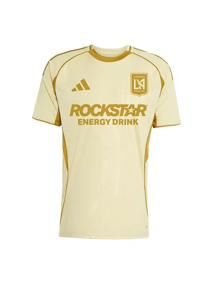 Мужская футболка LAFC 2025 One Planet для разминки — изображение 2 из 3, бежевый