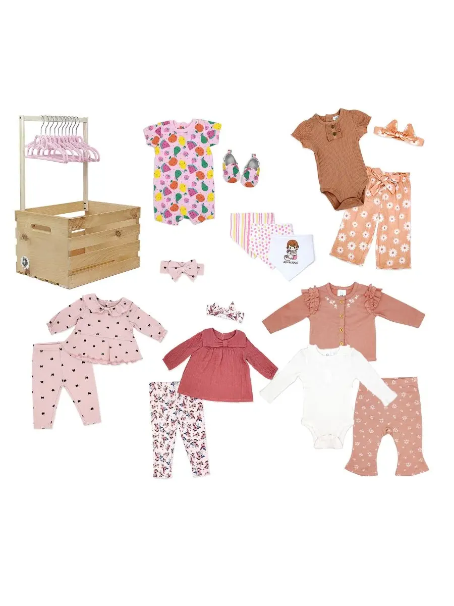 Комплект из 29 предметов для новорожденной First Years Shades of Pink Three Storys — розовый