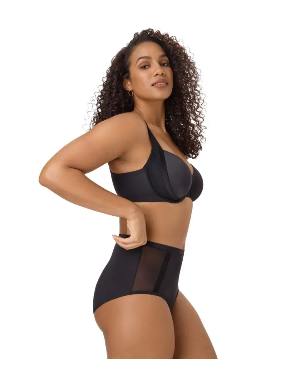 Трусы-слипы женские с высокой посадкой Flawless Fit Smoothing Brief DFACBF Bali — изображение 3 из 5, черный