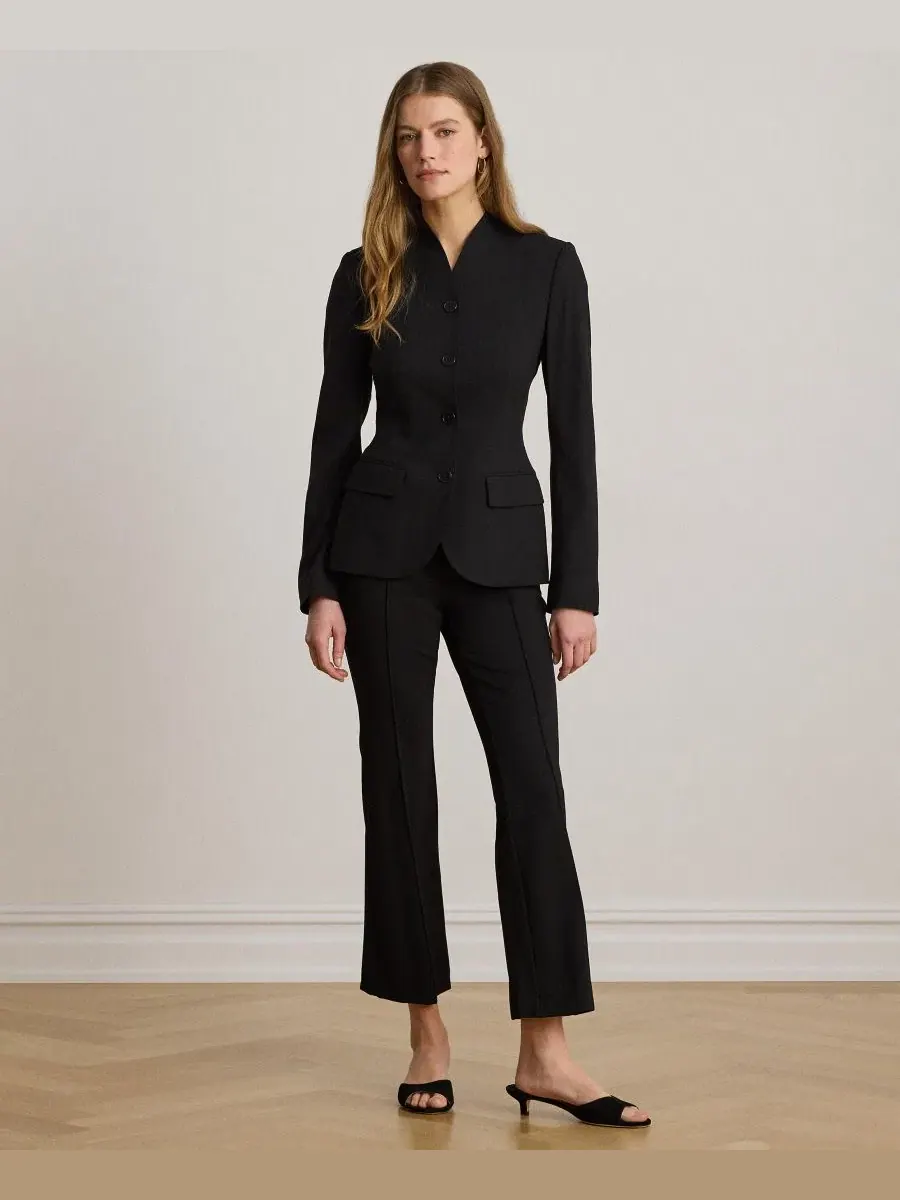 Жакет с воротником-стойкой Lauren Ralph Lauren — изображение 2 из 6, черный