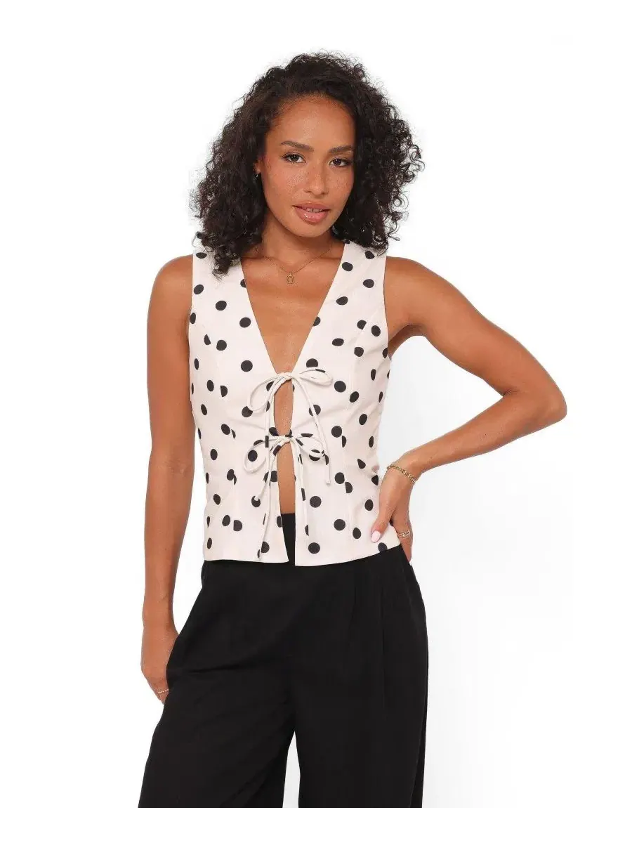 Жилет с завязками Zoie Tie Front Vest Petal and Pup