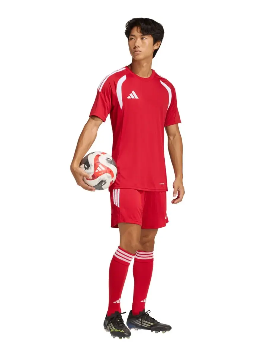 Мужская футболка Tiro 26 League Jersey с круглым вырезом и возможностью надевания Adidas — изображение 2 из 3, красный