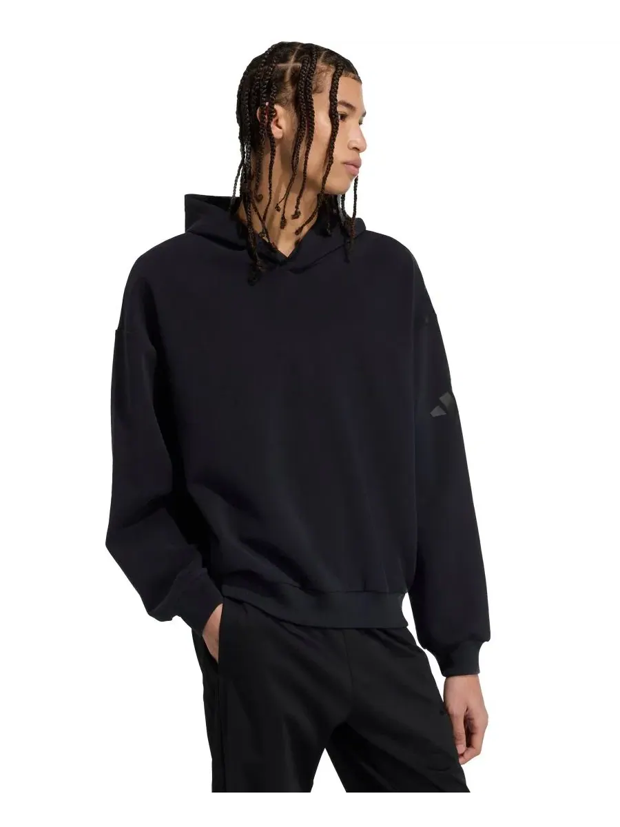 Мужская толстовка Soft Lux стандартного кроя Adidas — изображение 2 из 3, черный