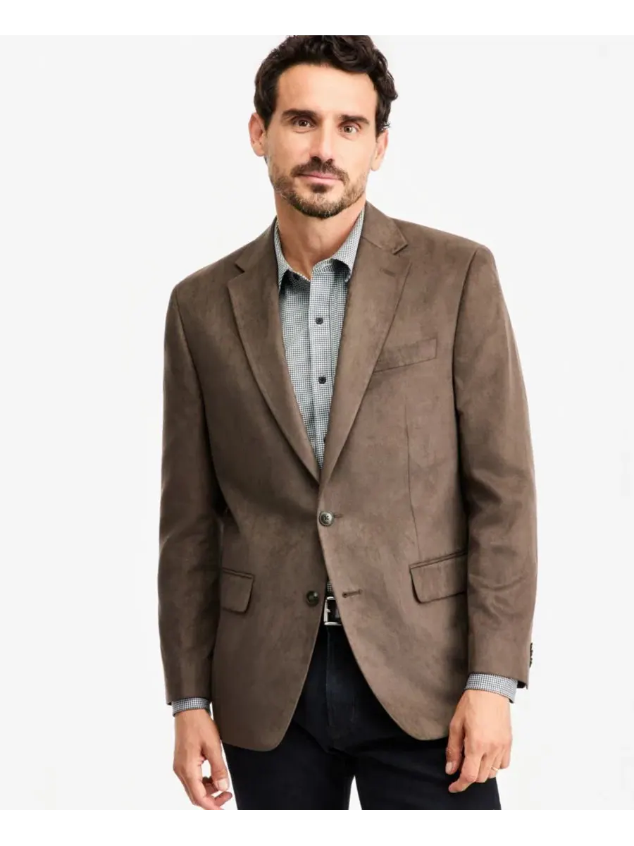 Мужской пиджак из искусственной замши Classic Fit Michael Kors