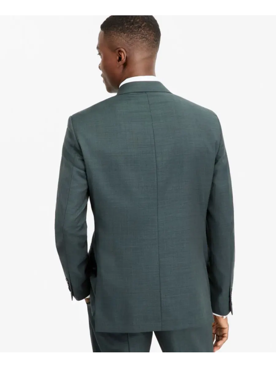 Мужской пиджак slim-fit из шерстяной смеси Calvin Klein — изображение 2 из 3, зеленый