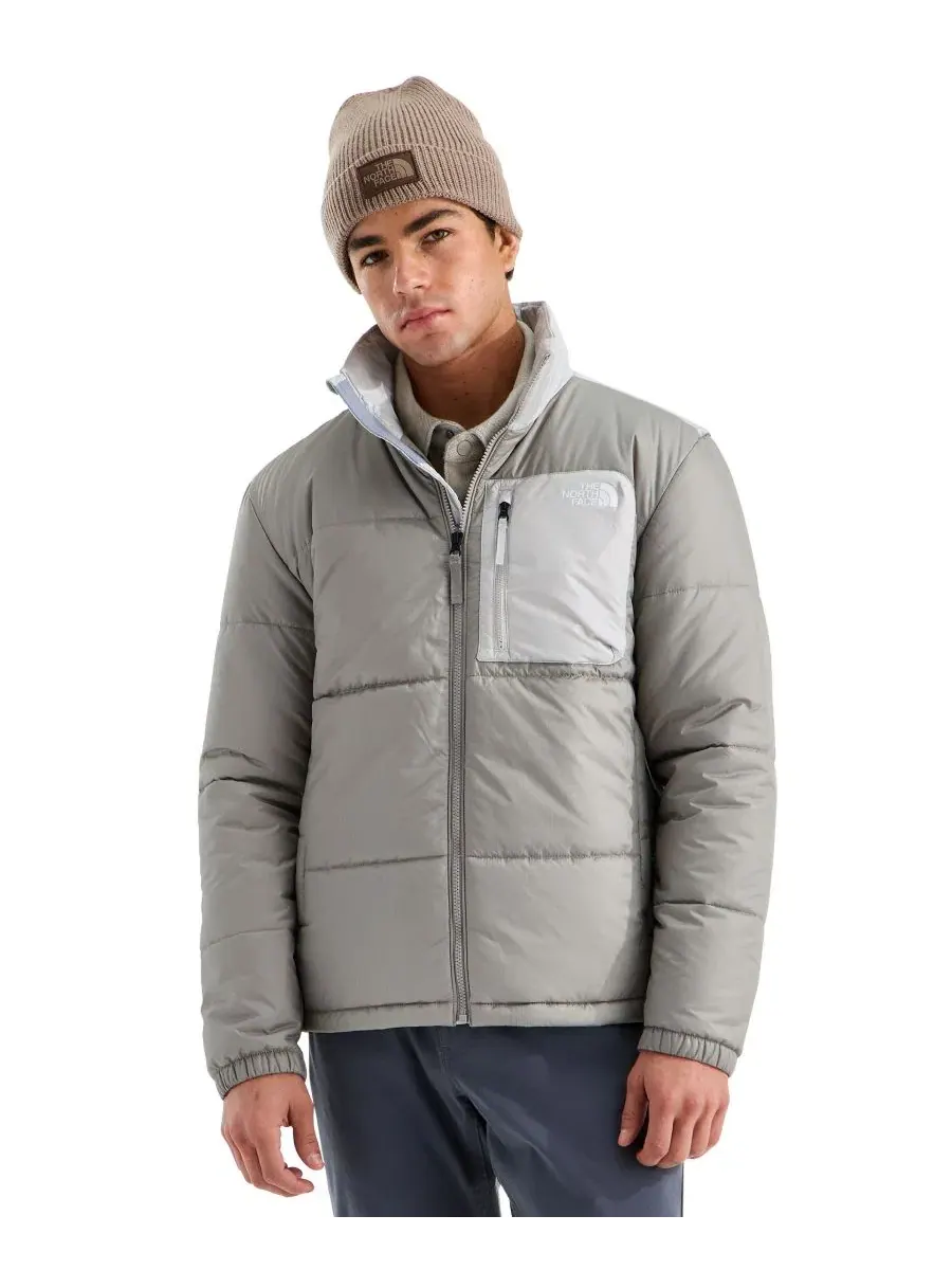 Мужская куртка-пуховик с принтом, модель Nuketo Insulated Puffer Jacket The North Face — изображение 1 из 4, серый