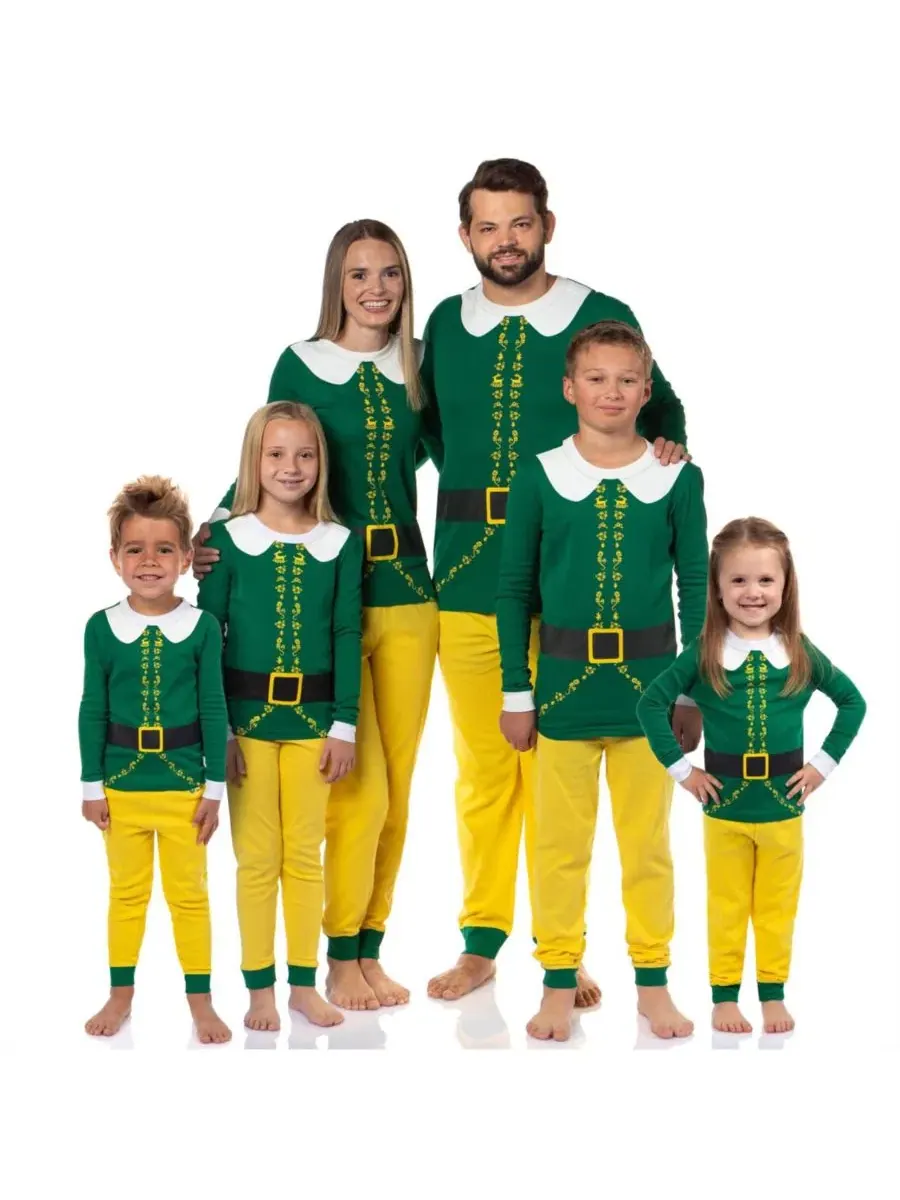 Пижамный комплект с длинным рукавом Holiday Classic Christmas Buddy Elf — изображение 2 из 3, желтый