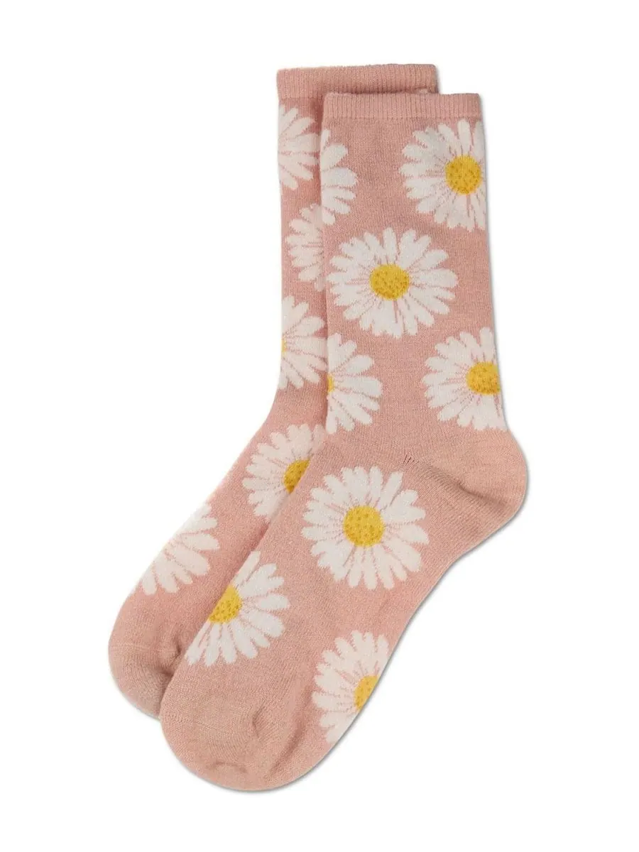 Женские кашемировые носки Daisies MeMoi — изображение 3 из 3, пудровый розовый