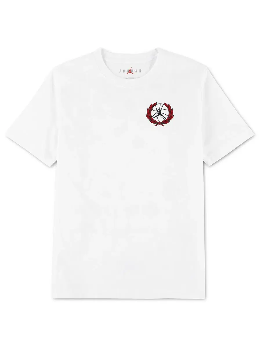Футболка с принтом Overtime Short-Sleeve Jordan — изображение 1 из 3, белый