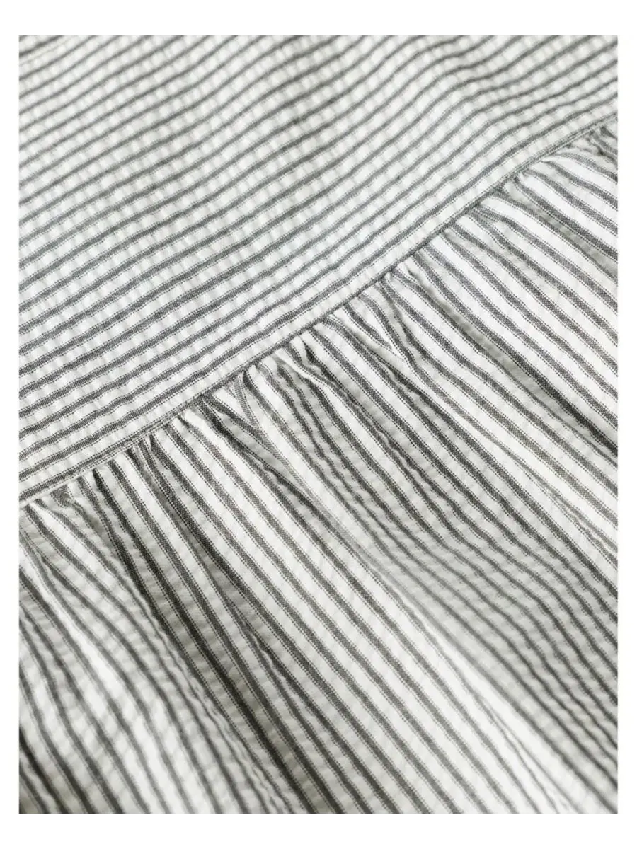 Женская рубашка из футера с коротким рукавом, модель Seersucker Stripe Whistles — изображение 6 из 6, белый/мульти