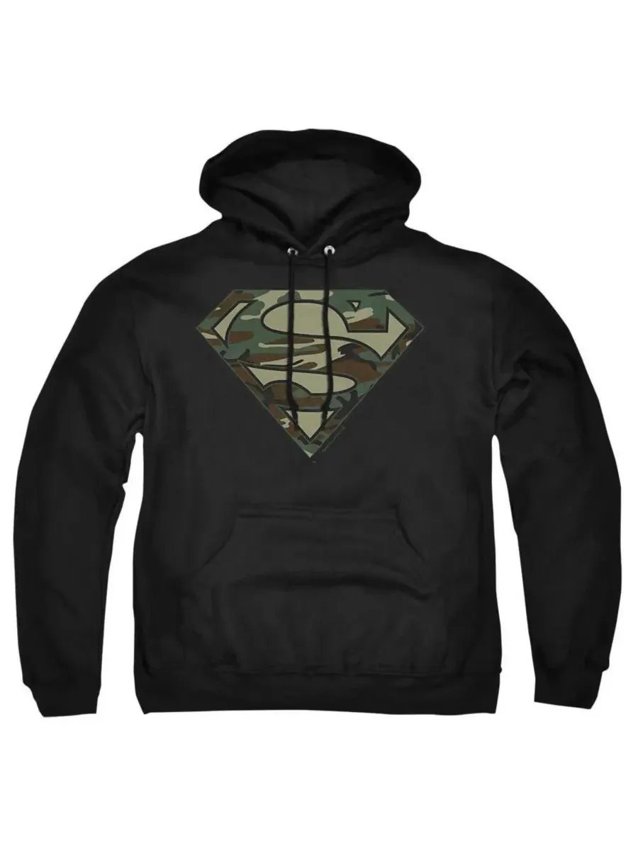 Худи с камуфляжным принтом Superman — изображение 1 из 3, черный