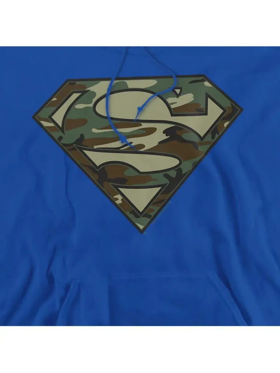 Худи с камуфляжным принтом Superman — изображение 2 из 3, королевский