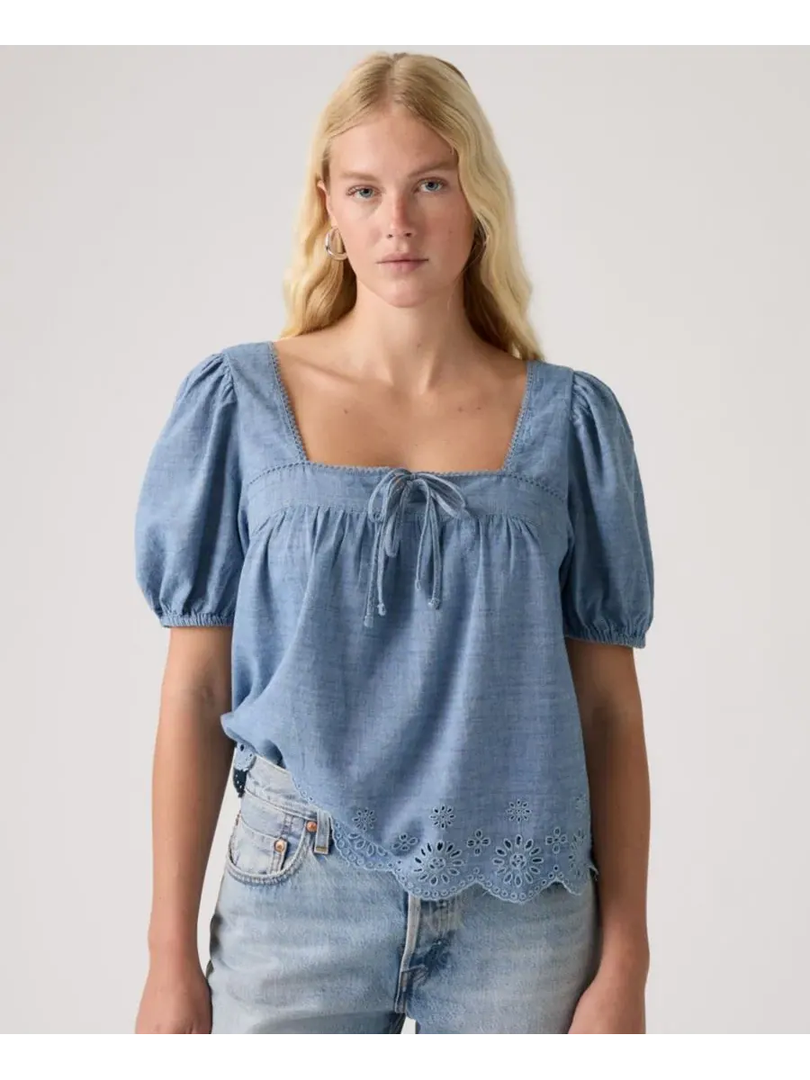 Блуза с коротким рукавом и вырезом Darling Levi's — 2