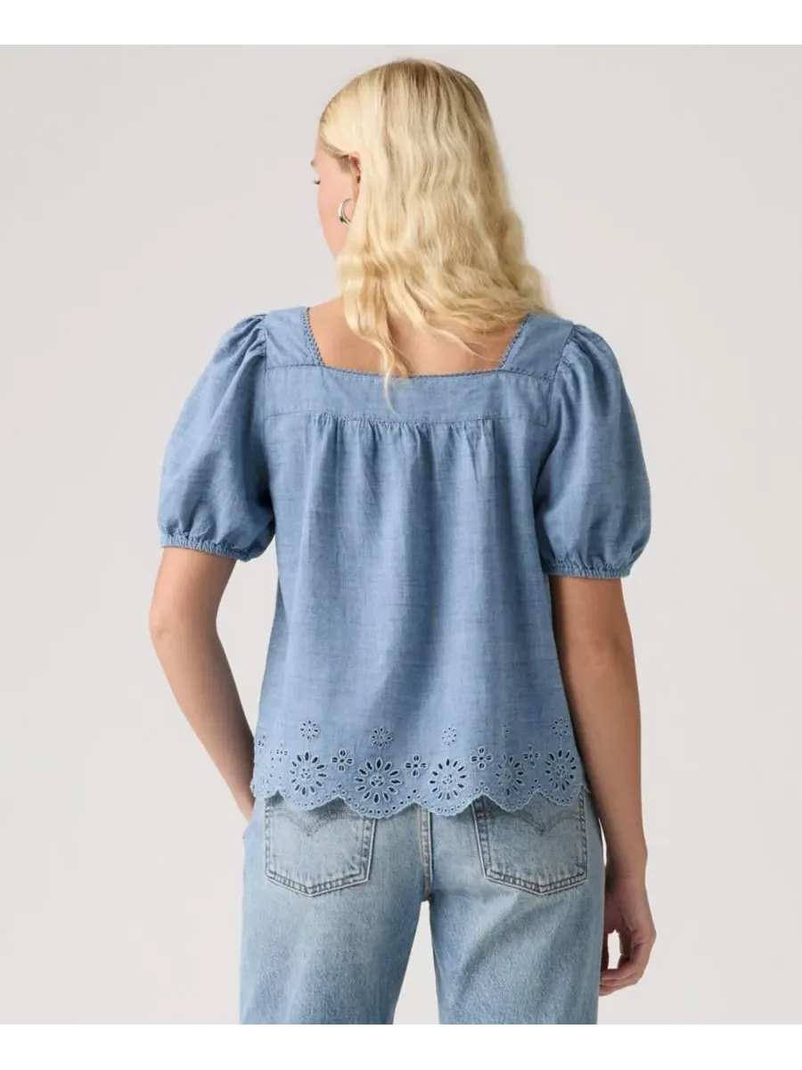 Блуза с коротким рукавом и вырезом Darling Levi's — 4