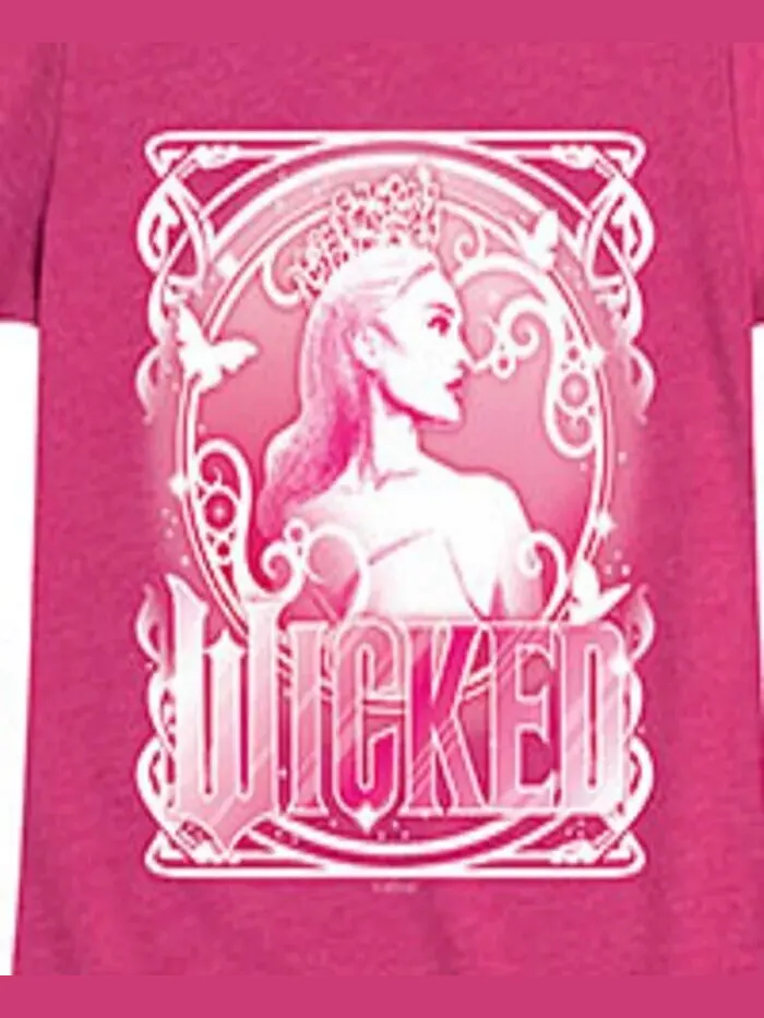 Футболка с рисунком «Глинда» для маленьких девочек Wicked — изображение 3 из 3, розовый