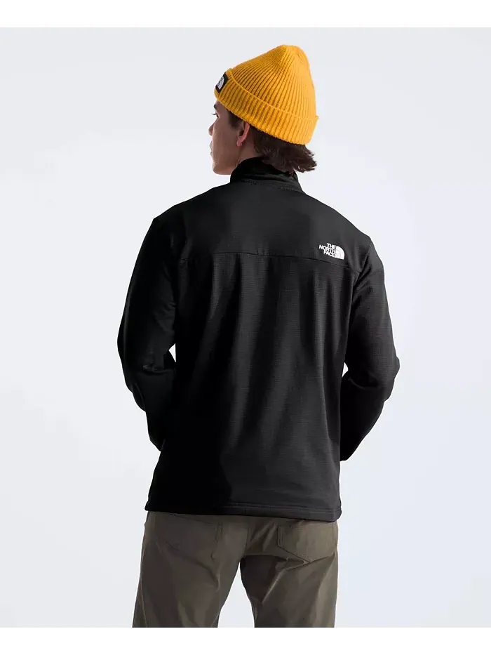 Мужская флисовая куртка на молнии Cedar Trail Grid Full Zip The North Face — изображение 2 из 5, черный
