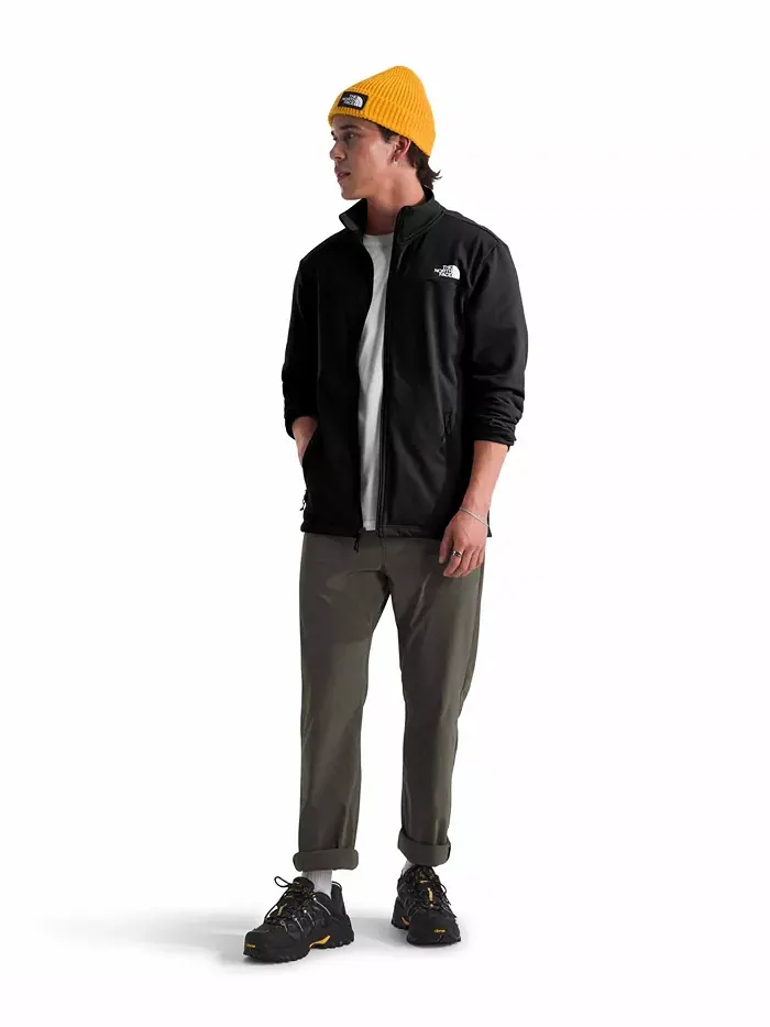 Мужская флисовая куртка на молнии Cedar Trail Grid Full Zip The North Face — изображение 3 из 5, черный