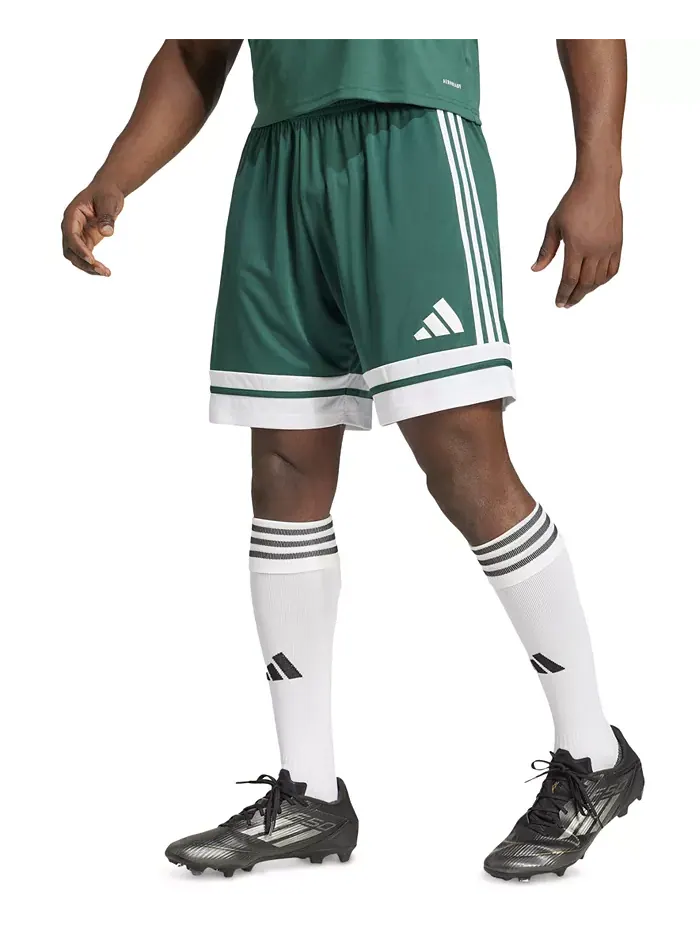 Мужские шорты Regular-Fit Squad 25 с логотипом adidas — изображение 1 из 3, зеленый