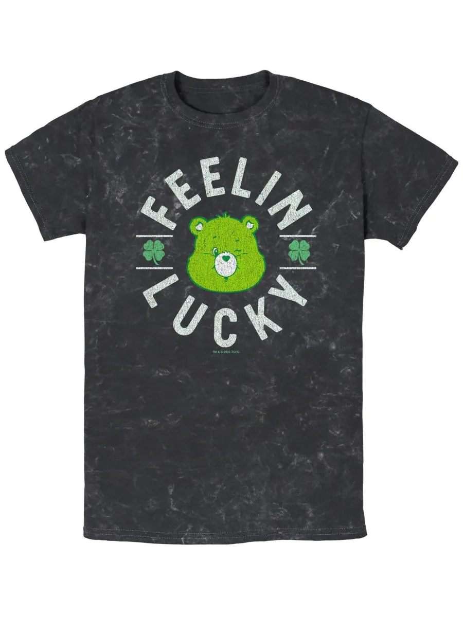 Мужская футболка с коротким рукавом Feelin Lucky Care Bears — черный