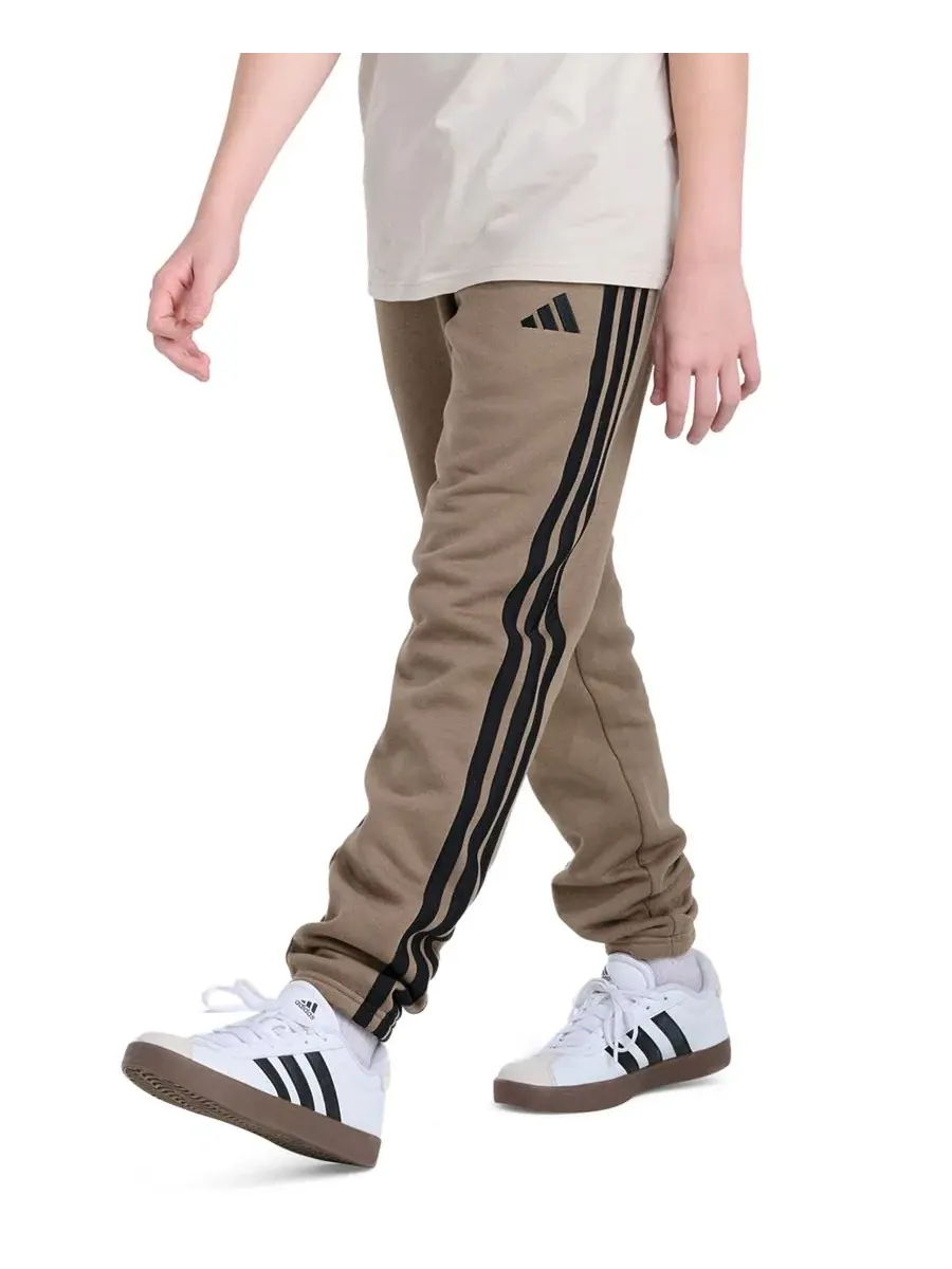 Детские спортивные брюки из футера с манжетами, модель 3-Stripes adidas