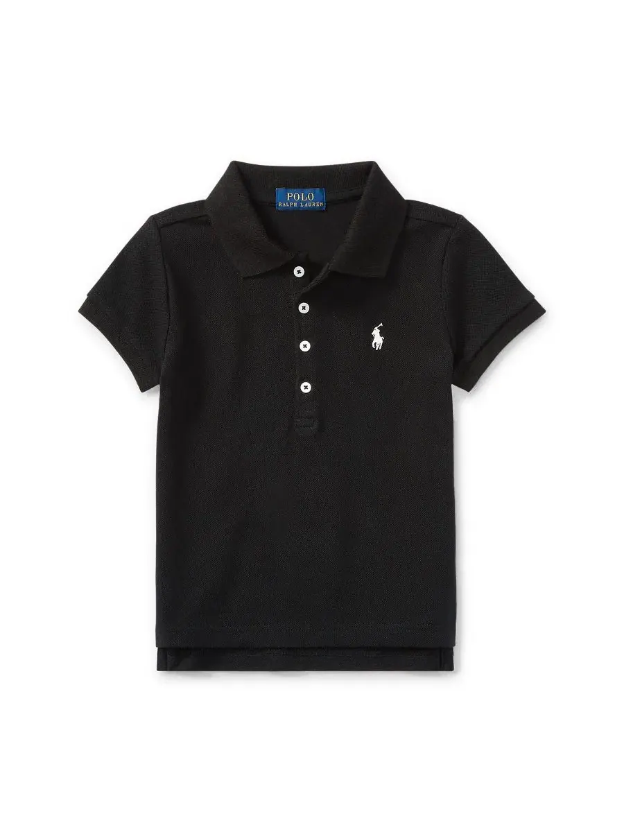Комплект поло и леггинсов для малышки Polo Ralph Lauren — изображение 1 из 2, черный
