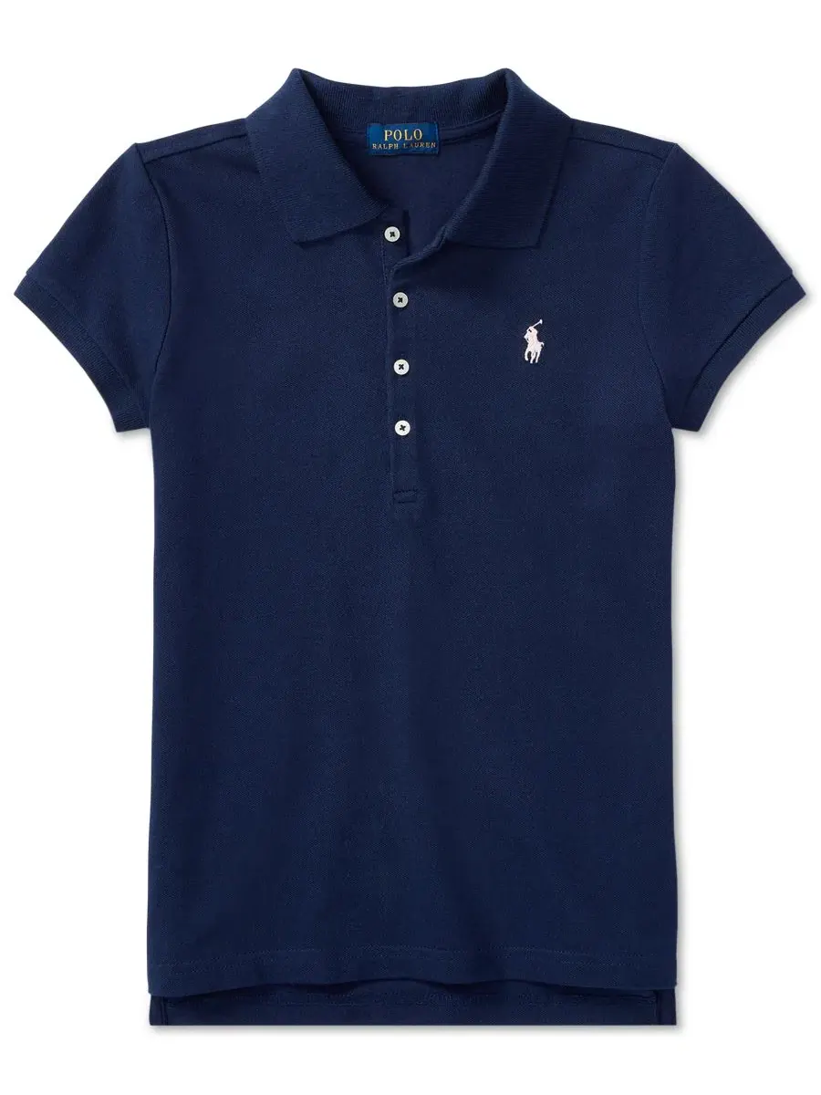Комплект из поло и леггинсов с принтом Polo Ralph Lauren — изображение 1 из 2, темно-синий