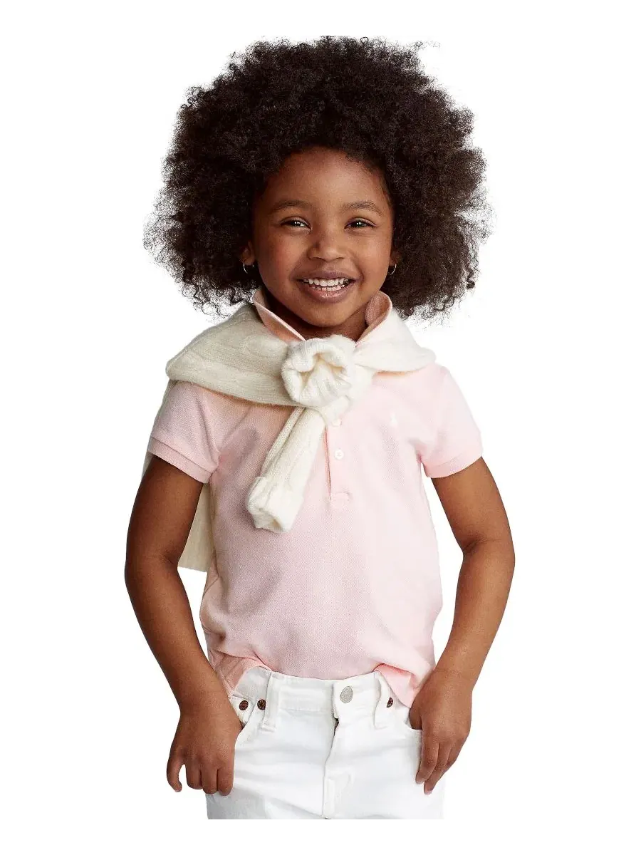 Комплект из поло и леггинсов Polo Ralph Lauren — изображение 3 из 6, розовый