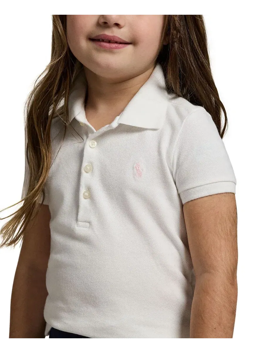 Комплект из поло и леггинсов с длинным рукавом Polo Ralph Lauren — изображение 3 из 5, белый