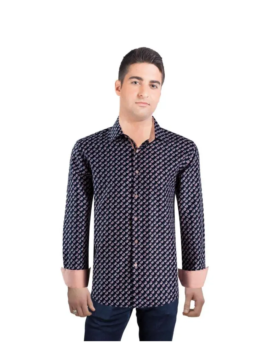 Рубашка с принтом пейсли, модель Slim Fit Elie Balleh
