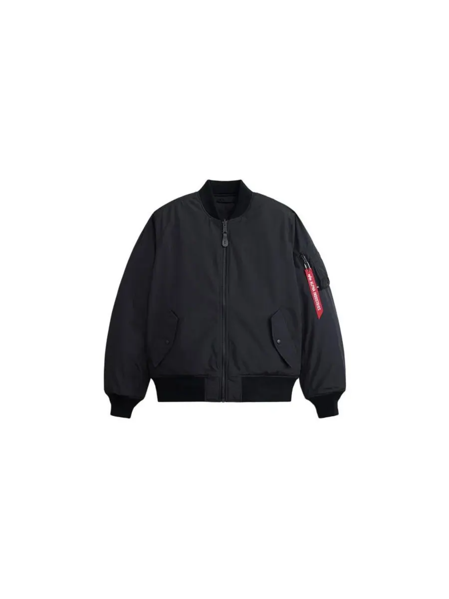 Мужская двусторонняя стеганая летная куртка MA-1 Alpha Industries — изображение 2 из 3, черный