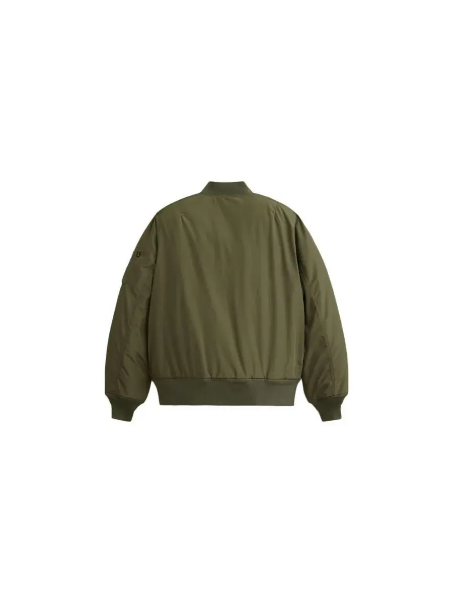 Мужская двусторонняя стеганая летная куртка MA-1 Alpha Industries — изображение 3 из 3, зеленый