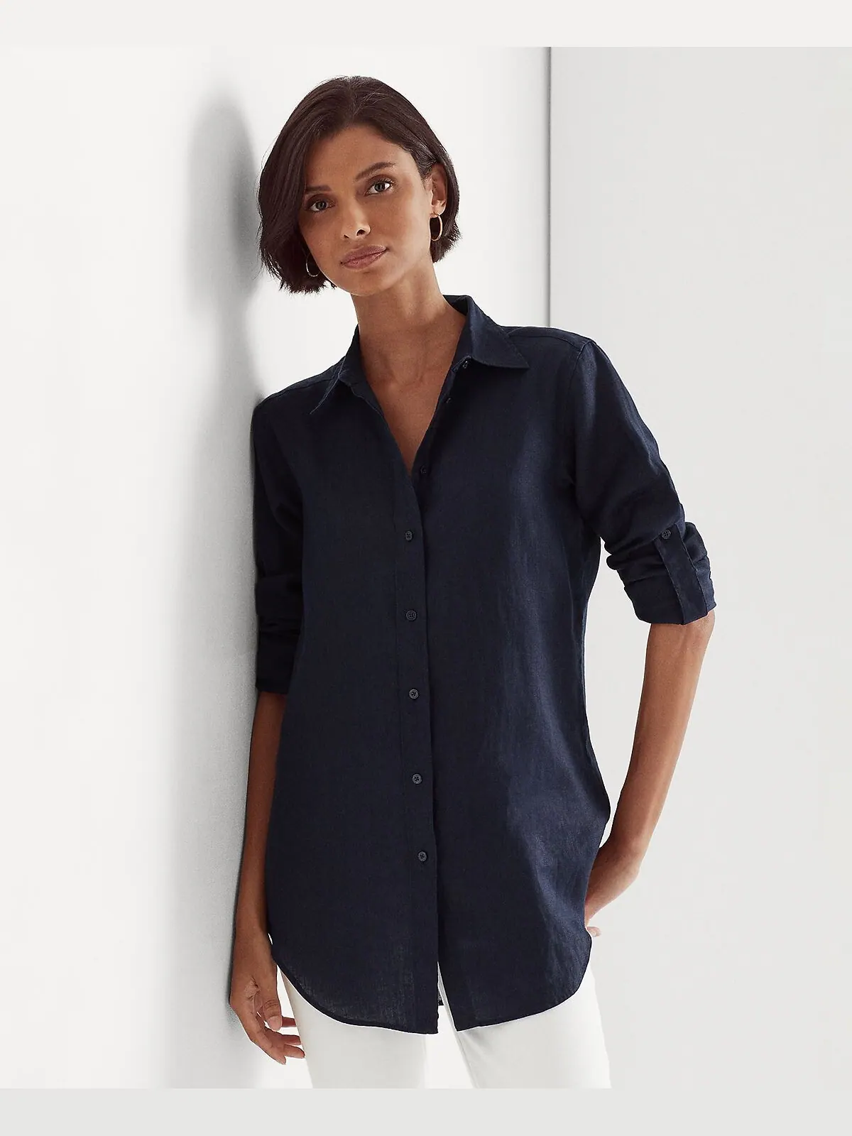 Льняная рубашка Lauren Ralph Lauren