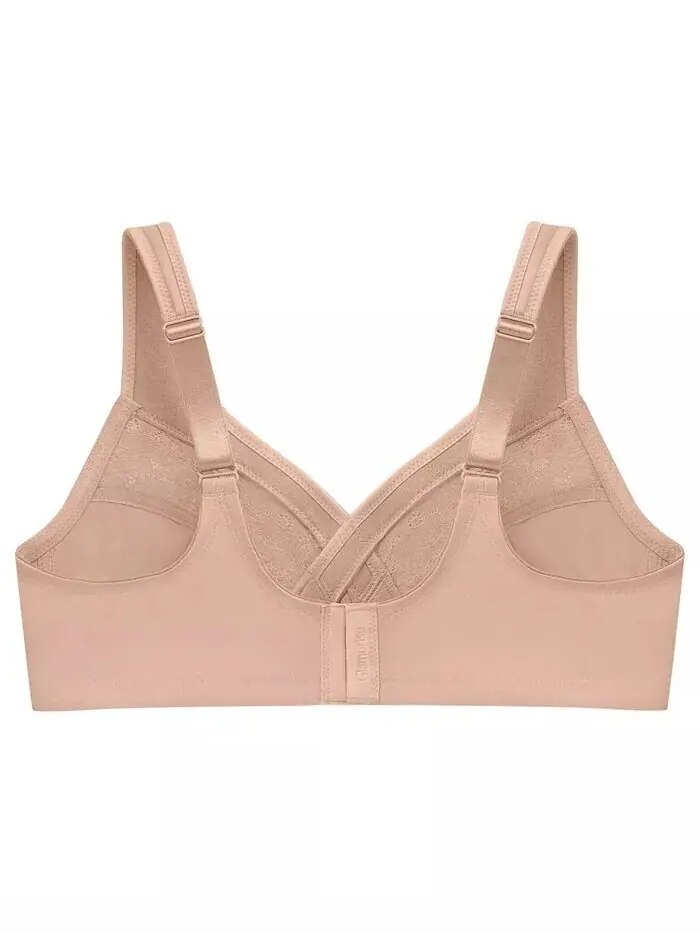 Женский бюстгальтер MagicLift Wirefree Minimizer Support Bra для полной фигуры размера плюс 1003 — изображение 5 из 7, кофе