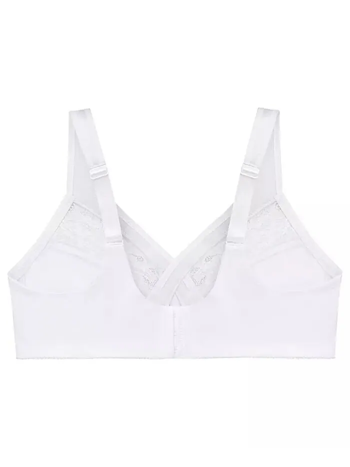 Женский бюстгальтер MagicLift Wirefree Minimizer Support Bra для полной фигуры размера плюс 1003 — изображение 4 из 7, белый