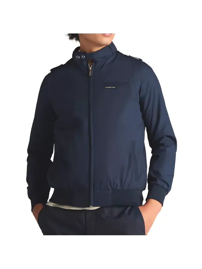 Мужская куртка Big & Tall Classic Iconic Racer (Slim Fit) Members Only — изображение 2 из 8, синий