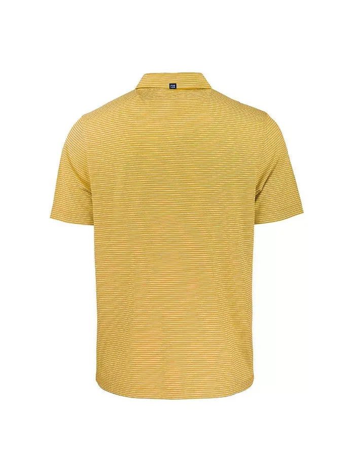 Мужская растягивающаяся поло Forge Eco Double Stripe Marquette Golden Eagles Cutter & Buck — изображение 3 из 5