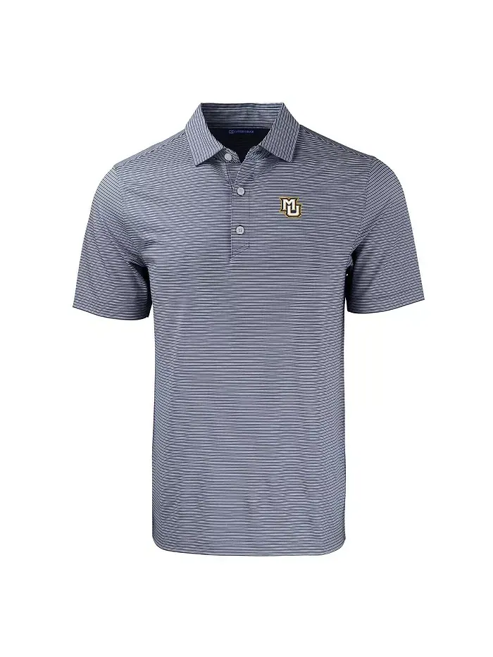 Мужская растягивающаяся поло Forge Eco Double Stripe Marquette Golden Eagles Cutter & Buck — изображение 5 из 5