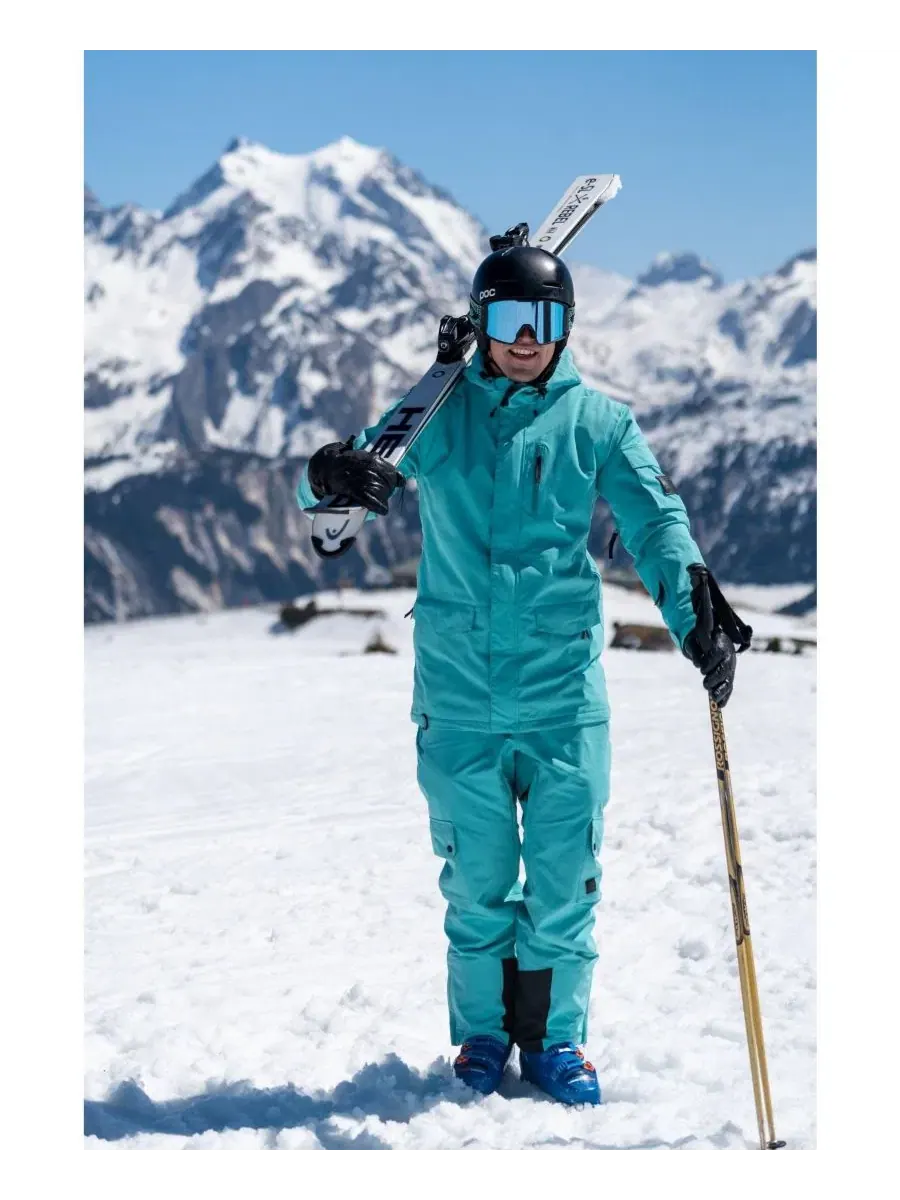 Непромокаемые брюки для мужчин с регулируемыми бретелями, модель Yeh Man Bib Pant OOSC Clothing — 6
