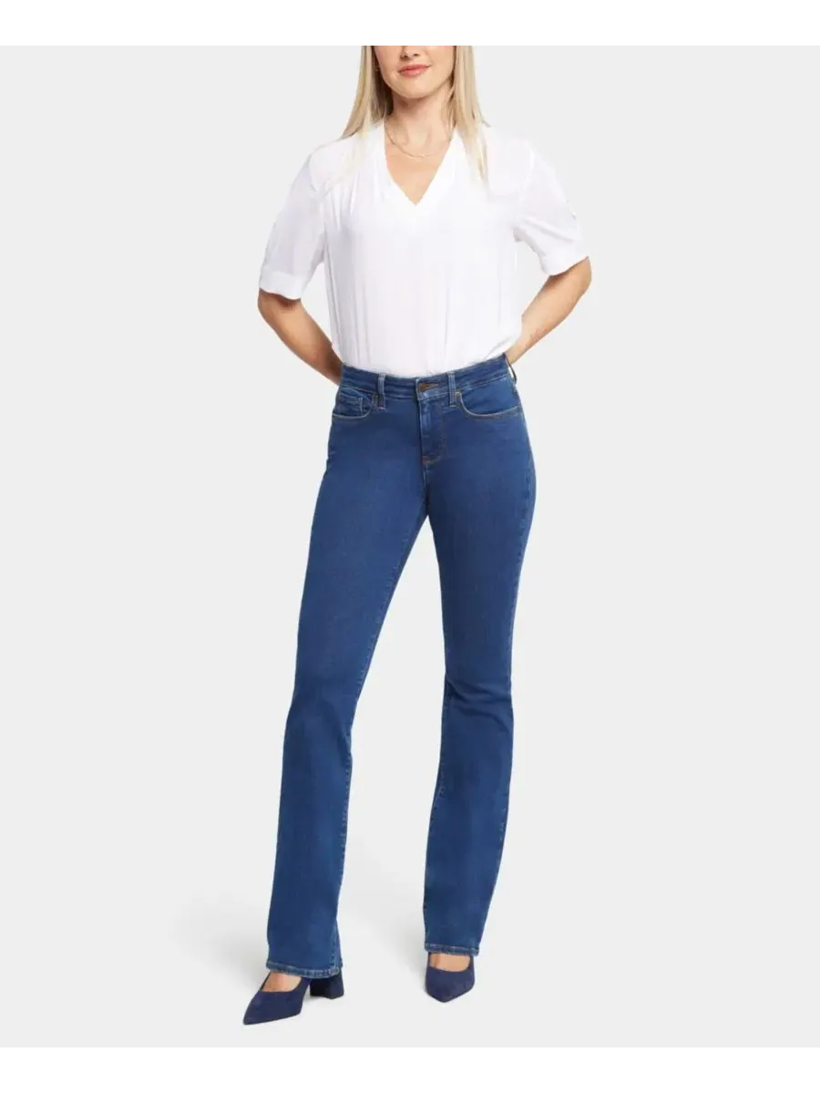 Джинсы-клеш с зауженной талией Barbara Bootcut Petite NYDJ, Quinn