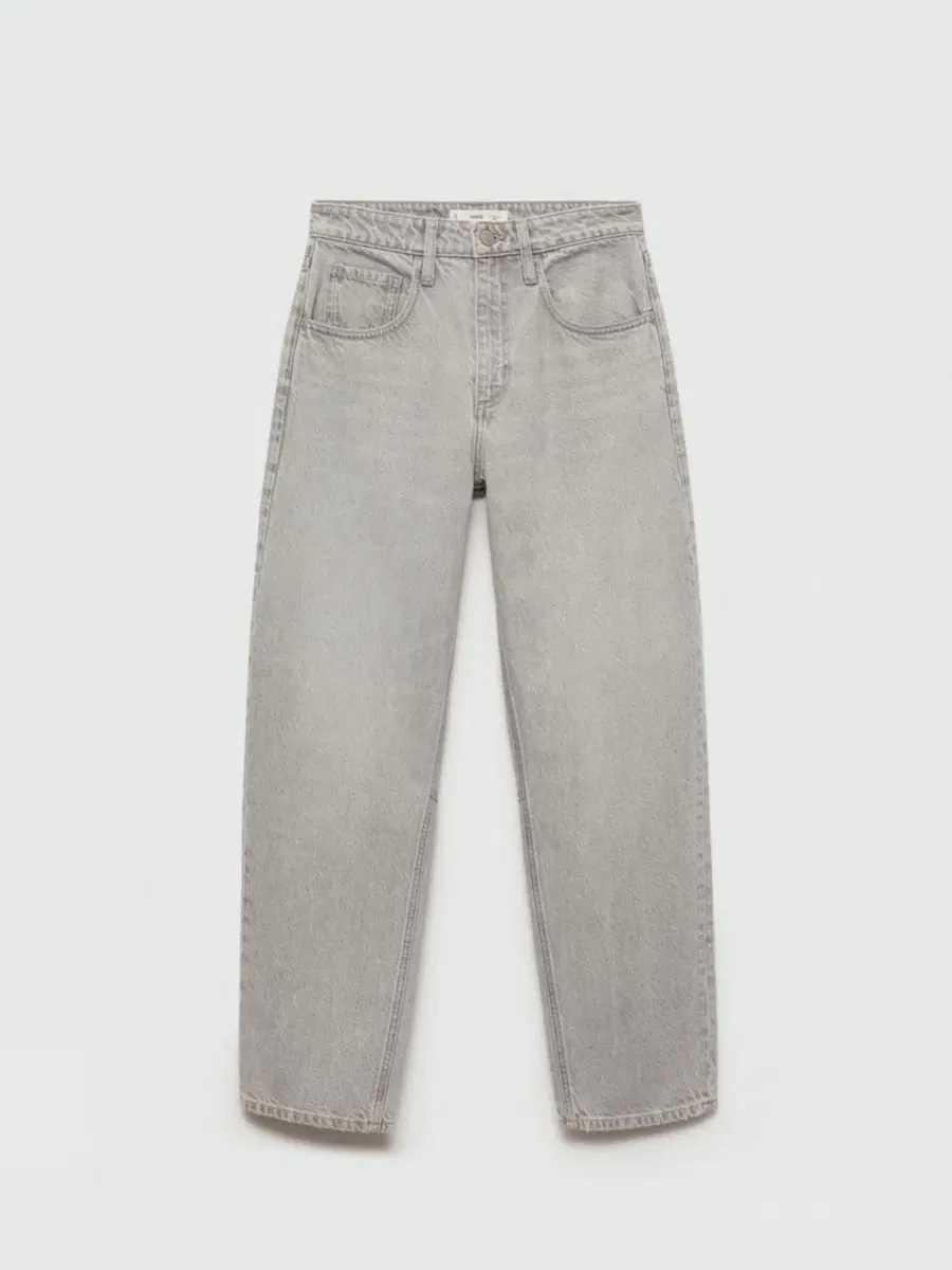 Джинсы свободного кроя с высокой посадкой Slouchy Fit MANGO — изображение 2 из 7, джинсовый синий серый