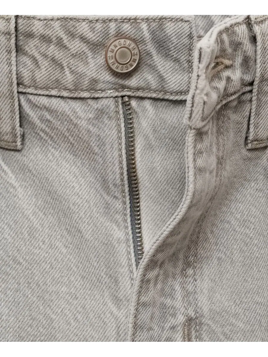 Джинсы свободного кроя с высокой посадкой Slouchy Fit MANGO — изображение 3 из 7, джинсовый синий серый